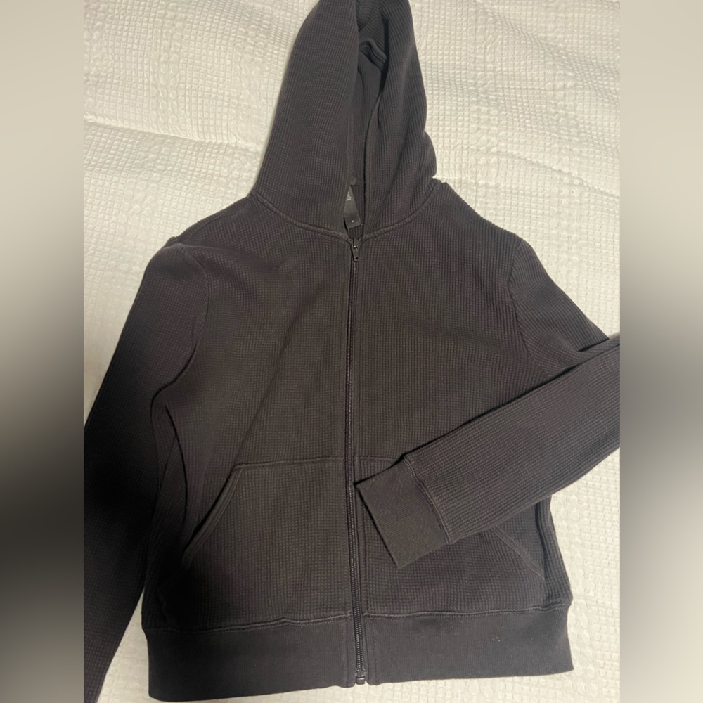 SKIMS Waffle Crop Hooded Jacket